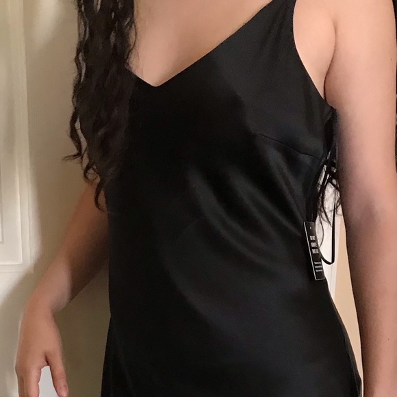 New Express Silky black gown - Picture 1 of 3